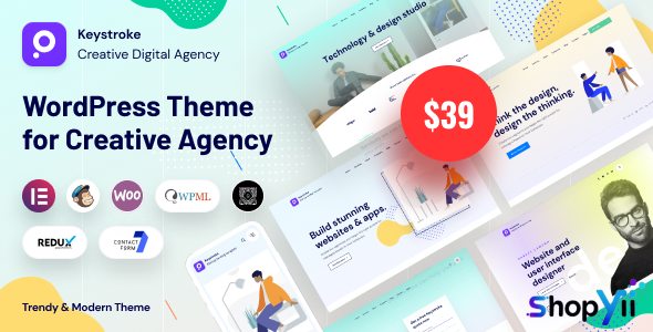Keystroke v1.1.5 - Creative Agency, Digital Agency WordPress Theme