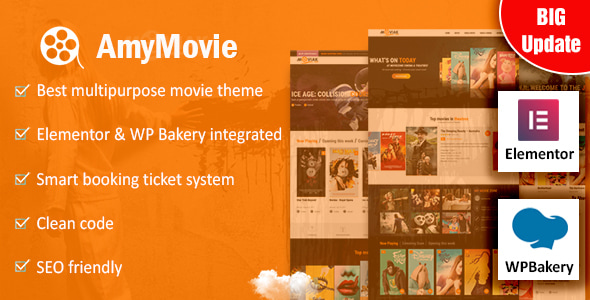 AmyMovie v3.5.2 - Movie and Cinema WordPress Theme