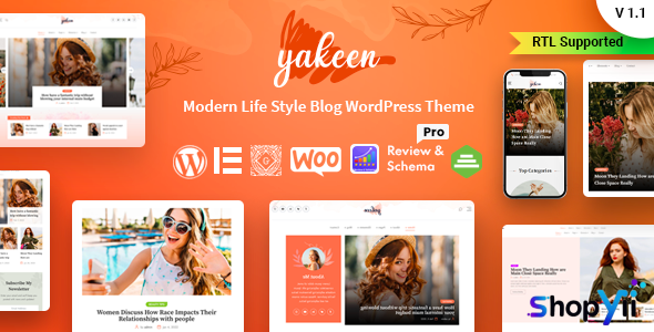 Yakeen v1.1 - Lifestyle Blog WordPress Theme