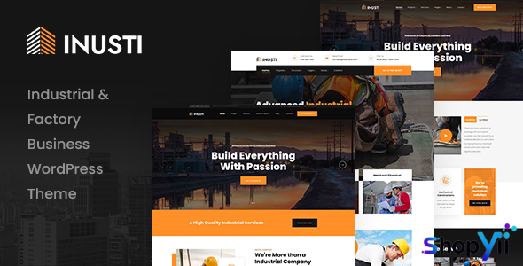 Inusti v1.0.2 – Factory & Industrial WordPress Theme
