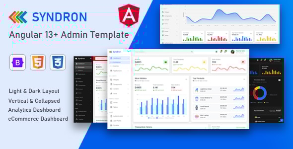 Syndron v1.0 - Angular 12+ Bootstrap 5 Admin Template