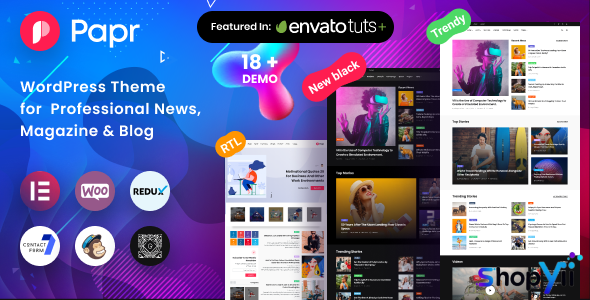 News Magazine Papr v1.4.0 - News Magazine WordPress Theme