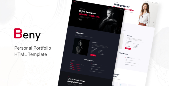 Beny v1.0 - Personal Portfolio Template