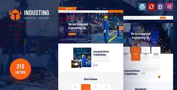 Industing v1.0 - Factory & Business WordPress Theme