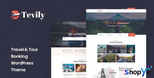 Tevily v1.1.0 - Travel & Tour Booking WordPress Theme