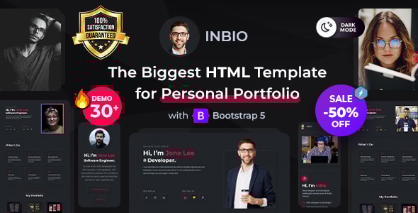 InBio v1.0.5 - One Page Personal Portfolio Template