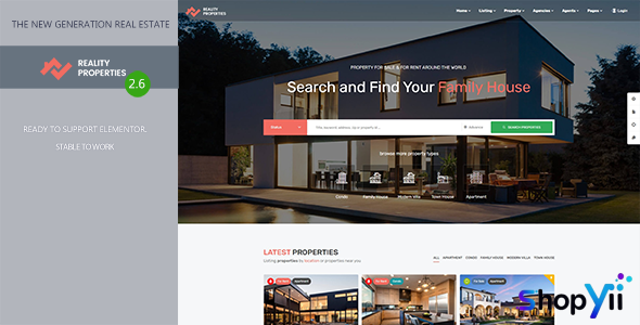 Reality v2.6.0 - Real Estate WordPress Theme