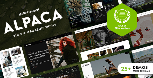 Alpaca v1.1.0 - Blog & Magazine WordPress Theme