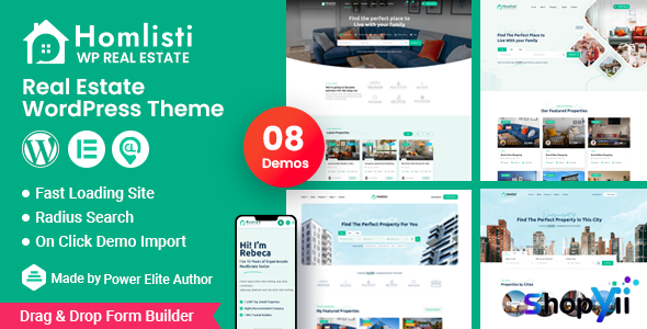 Homlisti v1.6.6 – Real Estate WordPress Theme + RTL