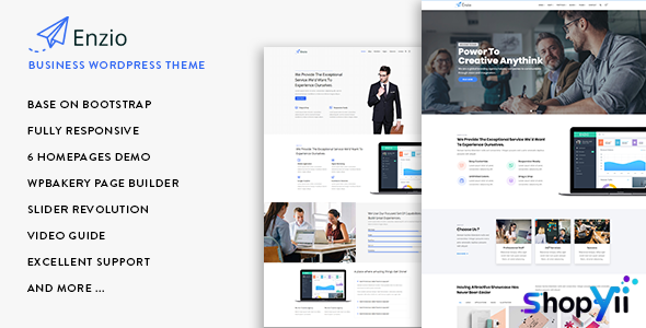 Enzio v1.1.1 - Responsive Business WordPress Theme