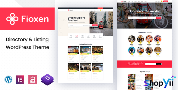 Fioxen v1.0.5 - Directory Listing WordPress Theme