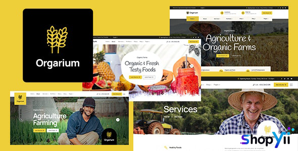 Orgarium v1.0.2 - Agriculture & Organic Farm WordPress Theme