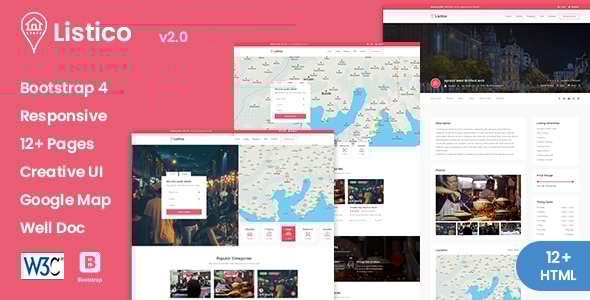 Listico v2.0 - Listing & Directory HTML Template