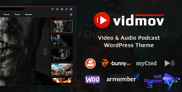 VidMov v1.8.0 - Video WordPress Theme