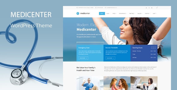 MediCenter v13.3 - Responsive Medical WordPress Theme