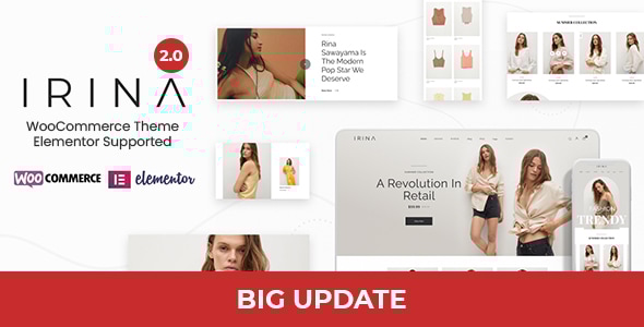 IRINA v1.0.3 - Elementor WooCommerce Theme