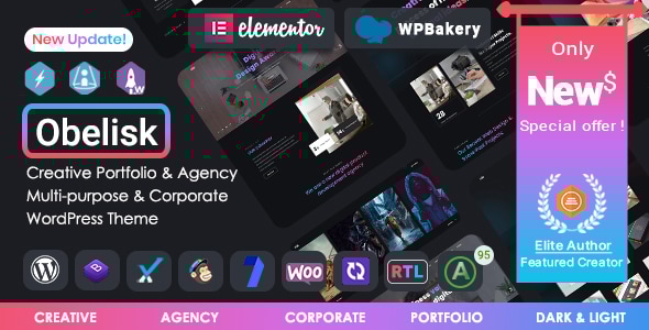 Obelisk v1.2.0 - Agency Portfolio & Creative WordPress Theme