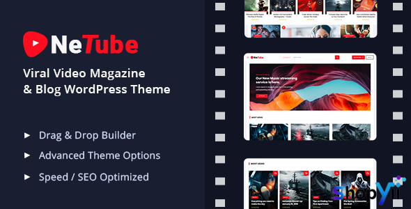 Netube v1.1.4  - Viral Video Blog / Magazine WordPress Theme