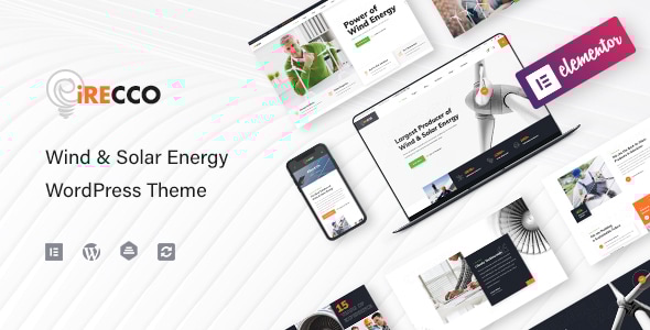 iRecco v1.2.0 - Wind & Solar Energy WordPress Theme