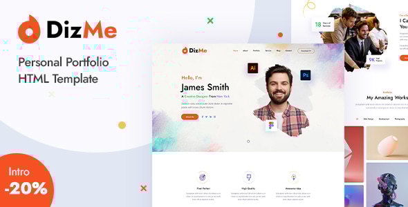 Dizme v1.0 - Personal Portfolio HTML Template
