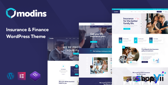 Modins v1.0.1 - Insurance & Finance WordPress Theme
