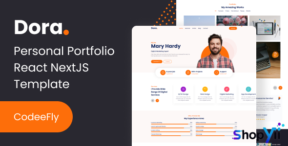 Dora - Personal Portfolio React NextJS Template