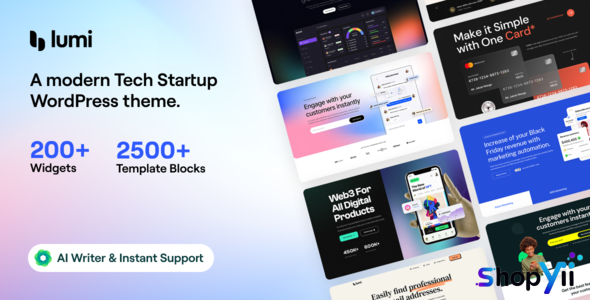 Lumi v1.0.0 - Tech Startup WordPress Theme