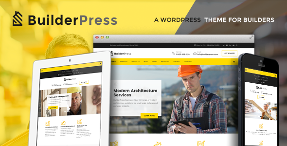 BuilderPress v1.2.2 - WordPress Theme for Construction
