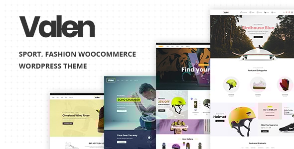 Valen v2.1 - Sport, Fashion WooCommerce WordPress Theme