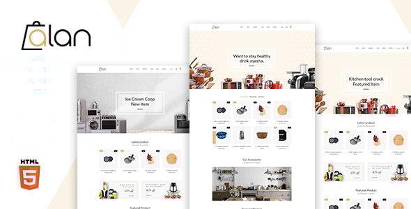 Alan v1.0 - Kitchen Accessories Bootstrap 5 HTML Template