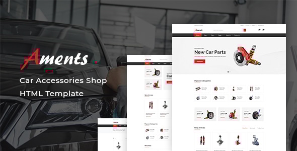 Aments v1.0 - Car Accessories Shop HTML Template