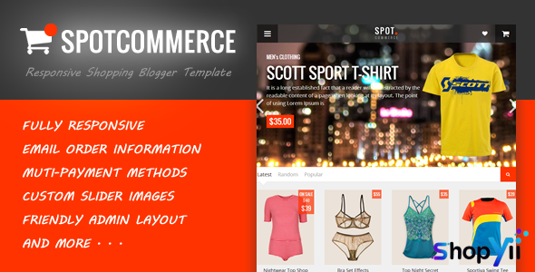 SpotCommerce v2.5.5 - Blogger Shopping Template