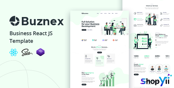 Buznex v1.0 - Business React JS Template