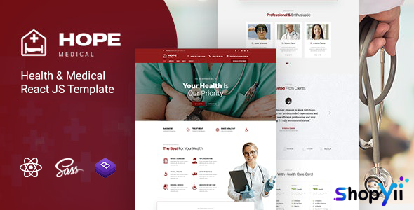 Hope v1.0 - Health & Medical React JS Template