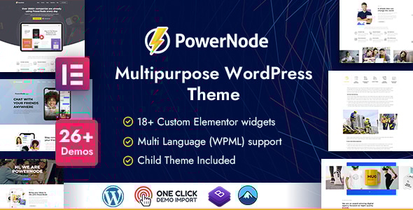 PowerNode v1.3.2 - Multipurpose WordPress Theme