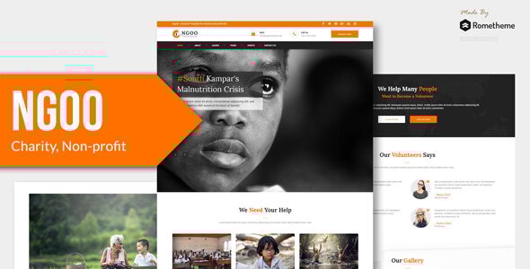 NGOO v1.0 - Charity, Non-profit, and Fundraising Figma Template