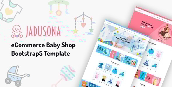 Jadusona v1.2.0 - eCommerce Baby Shop Bootstrap4 Template