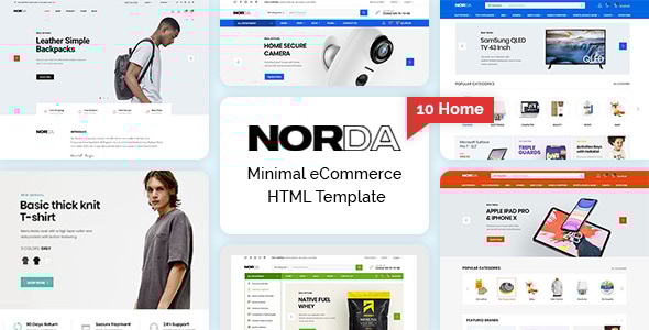 Norda v1.0 - Minimal eCommerce HTML Template