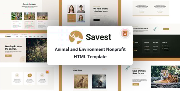Savest v1.0 - Animal Shelter Website Template