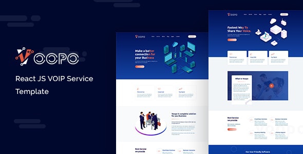 Voopo v1.2 - React JS VOIP Service Template