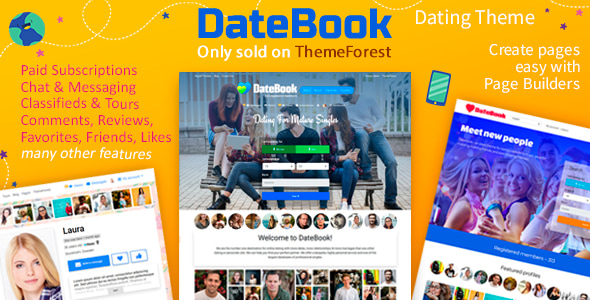 DateBook v4.5.8 - Dating WordPress Theme
