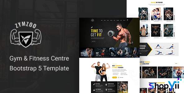Zymzoo v1.0 - Gym & Fitness Centre Bootstrap 5 Template