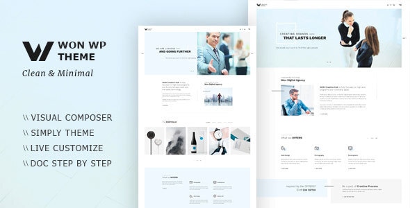 WON v1.2.2 - Creative Minimal WordPress Theme