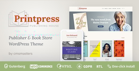 Printpress v1.0.8 - Book Publishing WordPress Theme