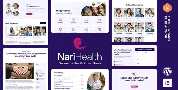 NariHealth v1.0.6 - Women's Health Consultant WordPress Theme