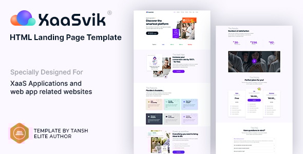 XaaSvik XaaS HTML Landing Page Template v1.0