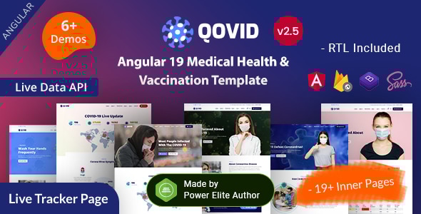 Qovid v1.5 - Angular 9 COVID-19 Medical Prevention