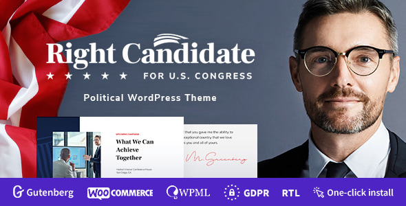 Right Candidate v1.1.1 - Election Campaign and Political WordPress Theme