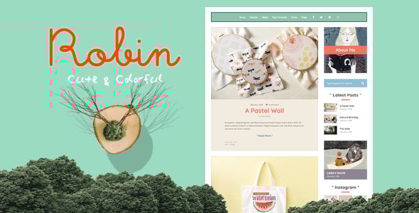 Robin v6.0.1 - Cute & Colorful Blog Theme