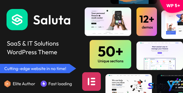 Saluta v1.05 - SaaS & IT Solutions WordPress Theme